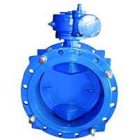 Soft sealed telescopic flange butterfly valve